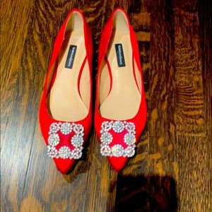 Red dressy shoes
